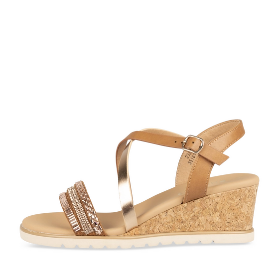 Sandalen_avec_talon KASTANJEBRUIN/ROZE Dames
