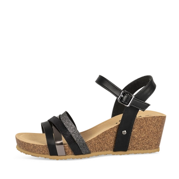 Sandalen_avec_talon ZWART Dames