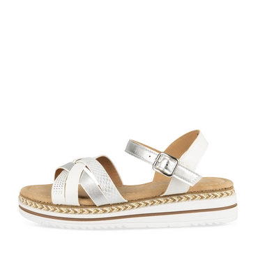 Sandalen_avec_talon WIT/ZILVER Dames