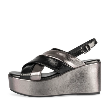 Sandalen_avec_talon ZWART/ZILVER Dames