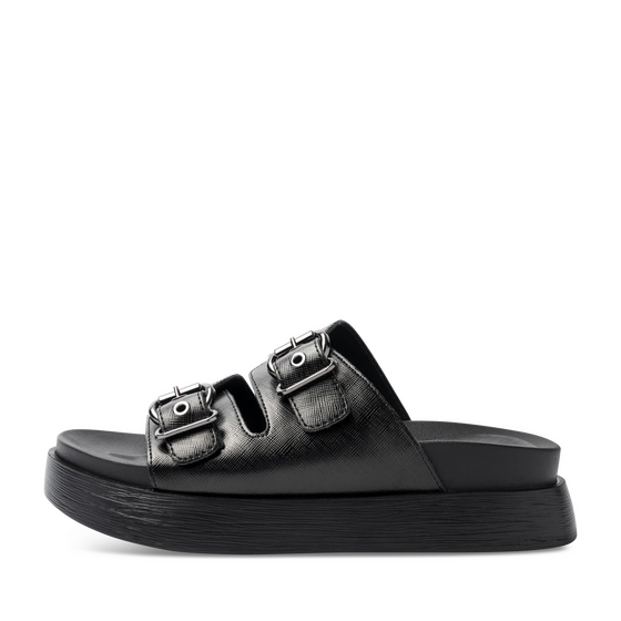 Slippers_avec_talon ZWART Dames