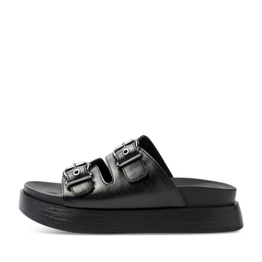 Slippers_avec_talon ZWART Dames