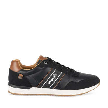 Baskets NOIR/COGNAC Homme