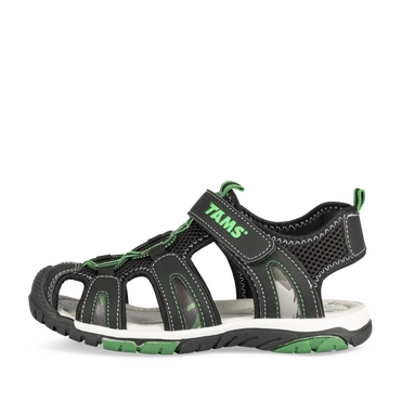 Sandales NOIR/VERT Garçon