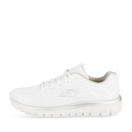 Sneakers WIT/ZILVER Dames