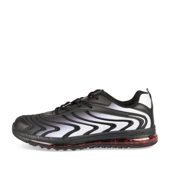 Baskets NOIR/GRIS/ROUGE Homme
