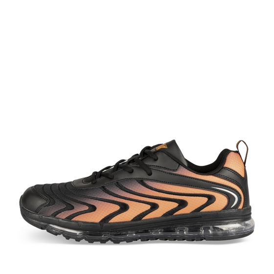 Baskets NOIR/ORANGE Homme