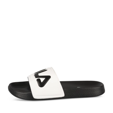Badslippers WIT/ZWART Jongen