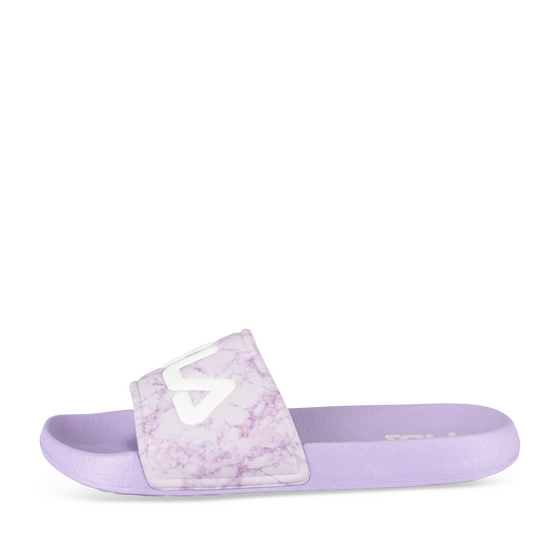 Badslippers_avec_talon VIOLET/WIT Dames