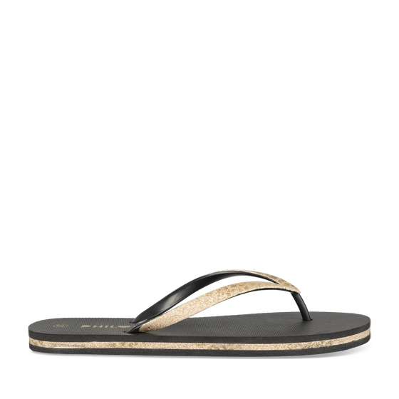 Teenslippers_avec_talon ZWART Dames