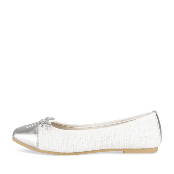 Ballerines BLANC/ARGENT Femme