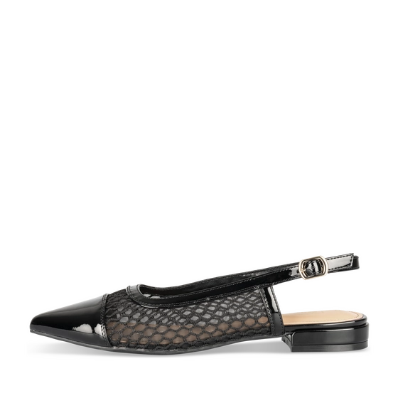 Ballerinas ZWART Dames