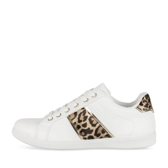 Sneakers WIT/KASTANJEBRUIN Dames