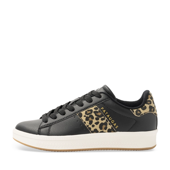 Sneakers ZWART/LUIPAARDPRINT Dames
