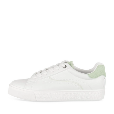 Baskets BLANC/VERT Femme