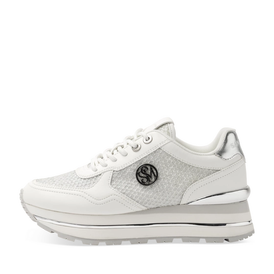 Baskets BLANC/ARGENT Femme