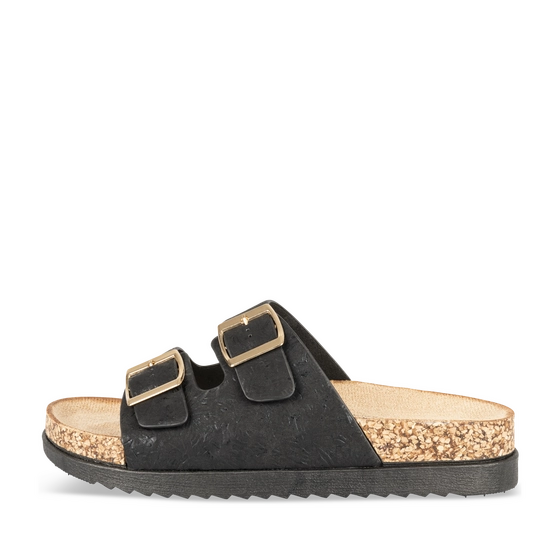Slippers_avec_talon ZWART Dames