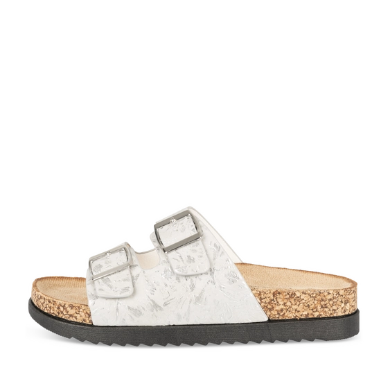 Slippers_avec_talon WIT/GRIJS Dames