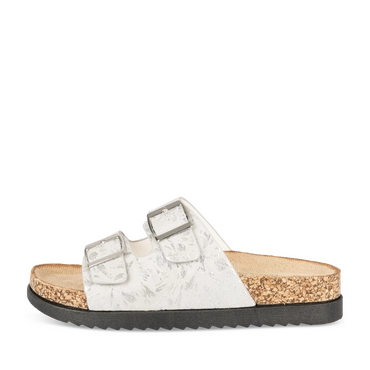 Slippers_avec_talon WIT/GRIJS Dames