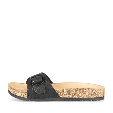 Slippers_avec_talon ZWART Dames