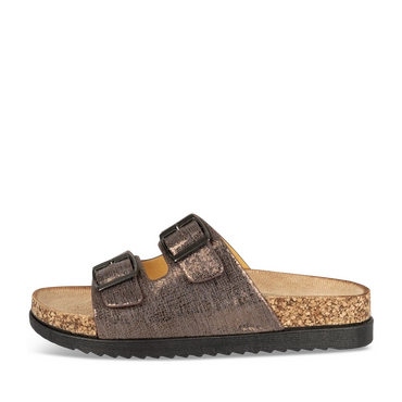 Slippers_avec_talon PEWTER Dames