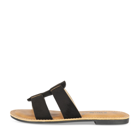 Slippers_avec_talon ZWART Dames