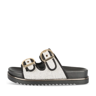 Mules BLANC/NOIR Femme