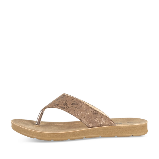 Tongs MARRON Femme