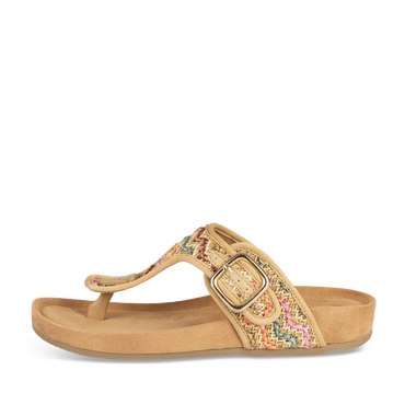 Tongs MARRON Femme