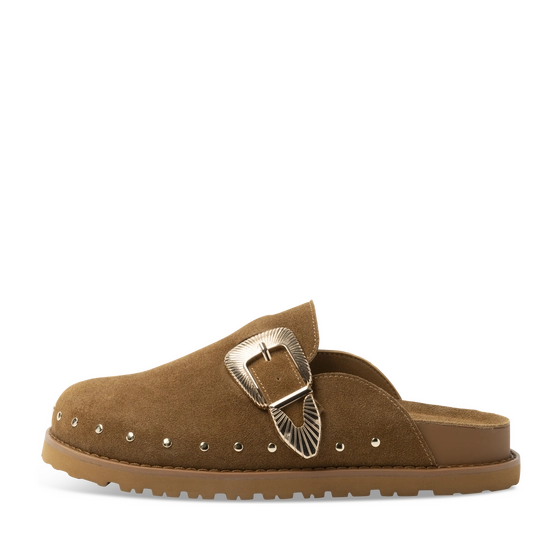 Slippers_avec_talon KASTANJEBRUIN Dames