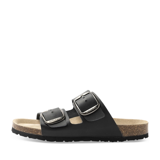 Slippers_avec_talon ZWART Dames