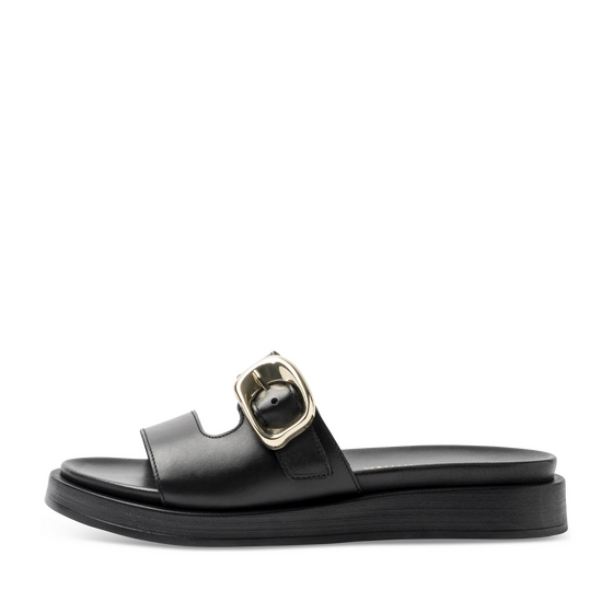 Slippers_avec_talon ZWART Dames