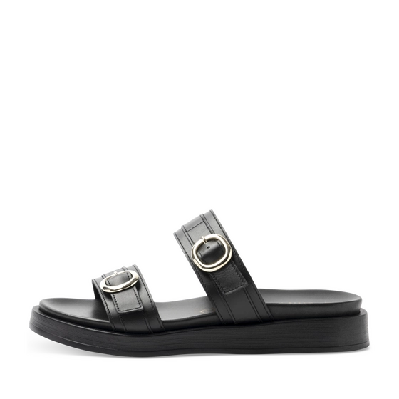 Slippers_avec_talon ZWART Dames