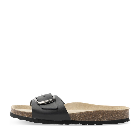 Slippers_avec_talon ZWART Dames