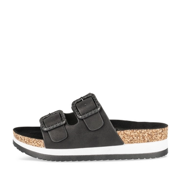 Slippers_avec_talon ZWART Dames