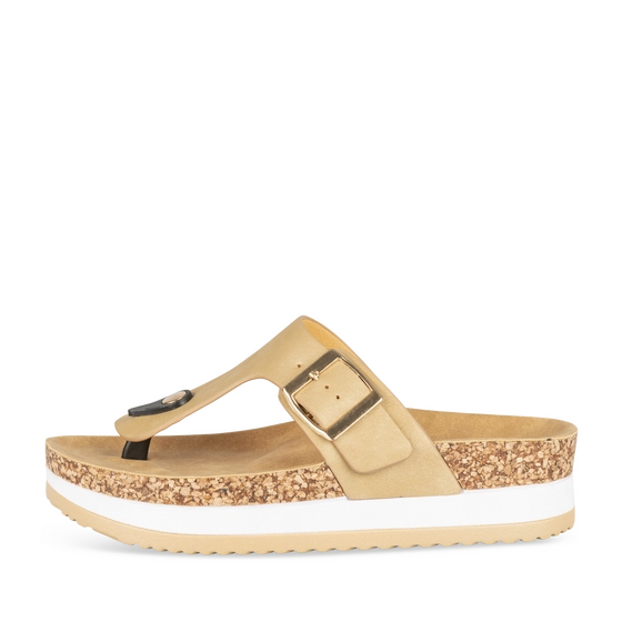 Teenslippers_avec_talon KASTANJEBRUIN Dames