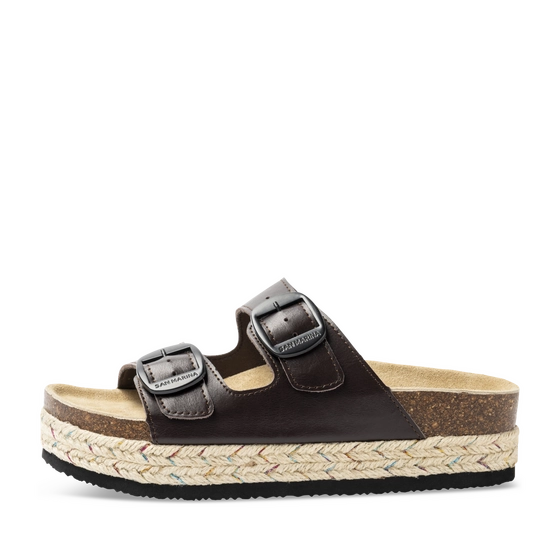 Mules MARRON Femme