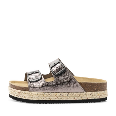 Slippers_avec_talon PEWTER Dames