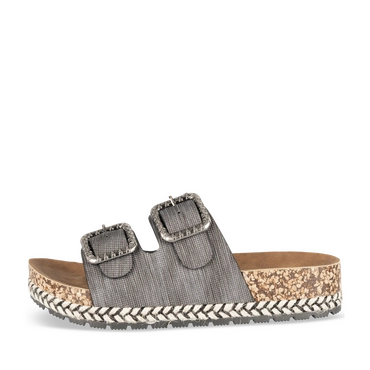 Slippers_avec_talon ZWART Dames
