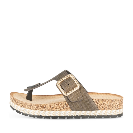 Teenslippers_avec_talon KASTANJEBRUIN Dames