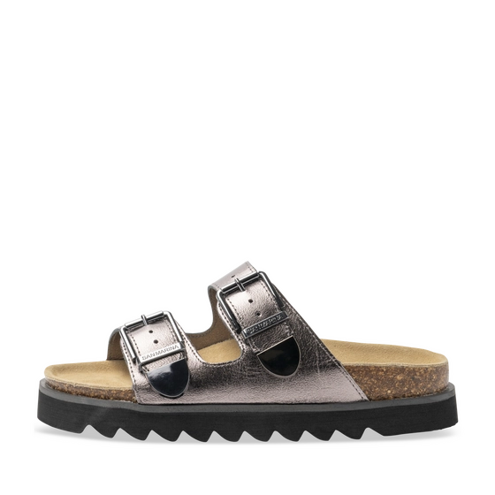 Slippers_avec_talon PEWTER Dames