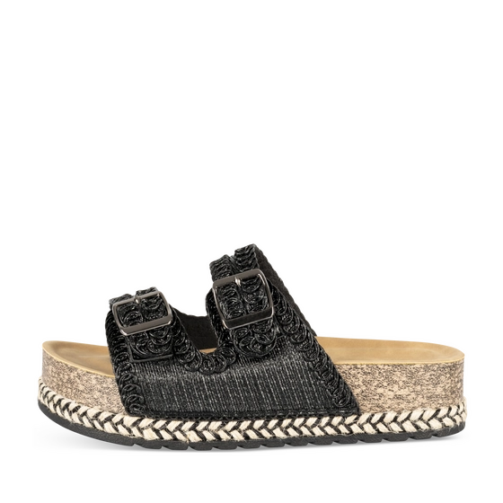 Slippers_avec_talon ZWART Dames