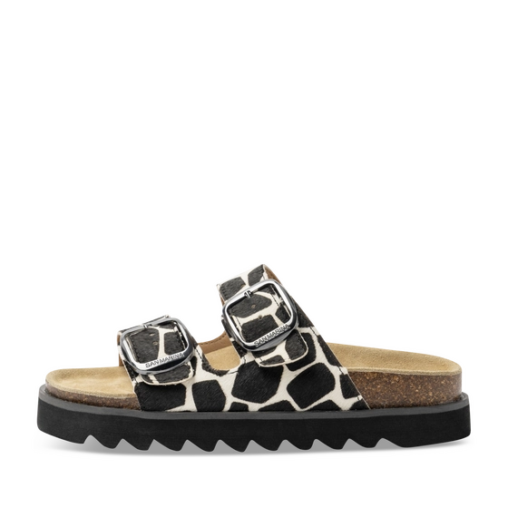 Mules NOIR/BLANC Femme