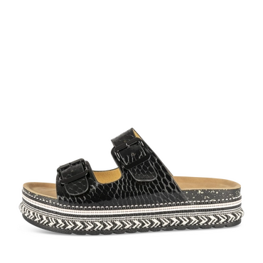 Slippers_avec_talon ZWART Dames