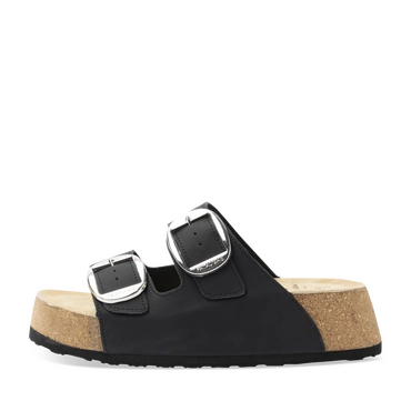 Slippers_avec_talon ZWART Dames