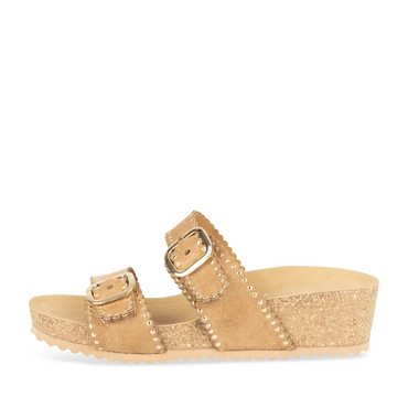 Slippers_avec_talon KASTANJEBRUIN Dames