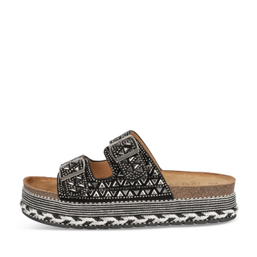 Slippers_avec_talon ZWART Dames