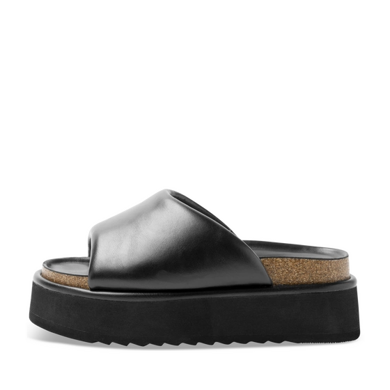 Slippers_avec_talon ZWART Dames