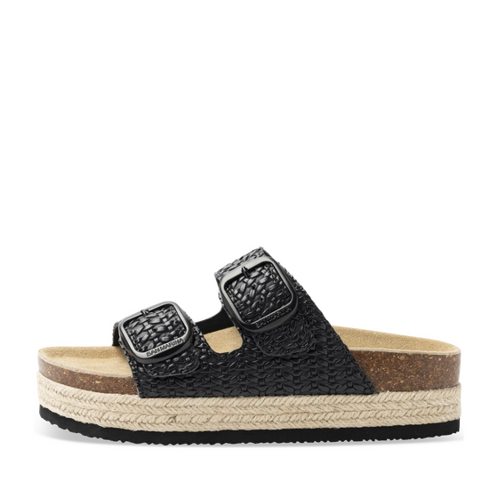 Slippers_avec_talon ZWART Dames
