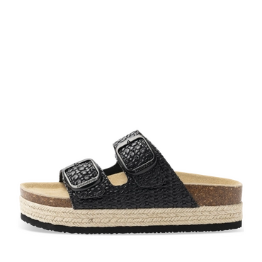 Slippers_avec_talon ZWART Dames